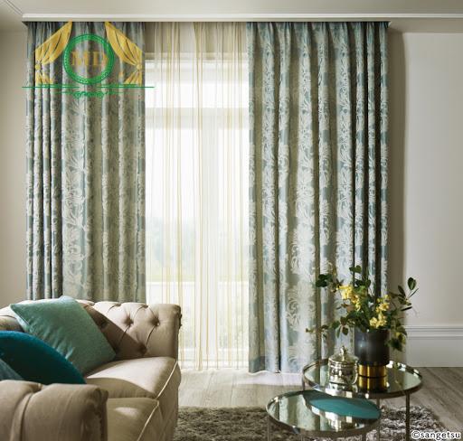 Rèm vải họa tiết