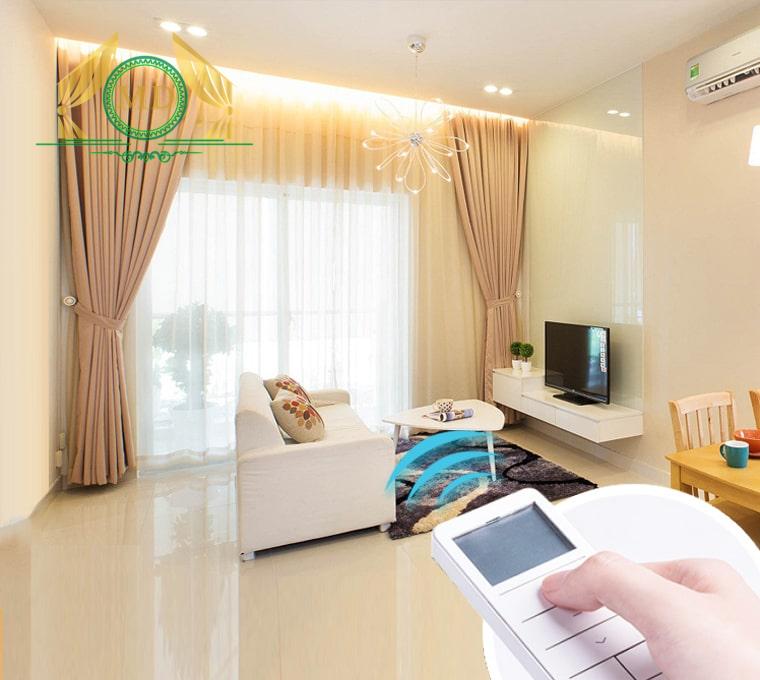 Rèm vải động cơ nhãn hiệu FOREST